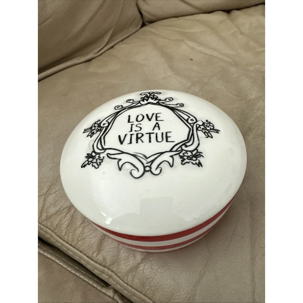 Anthropologie Red & White Stripped 